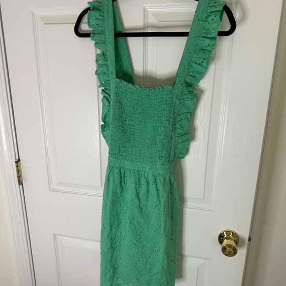 Lulu's Green Ruffled Tiered Sundress - Picture 4 of 8